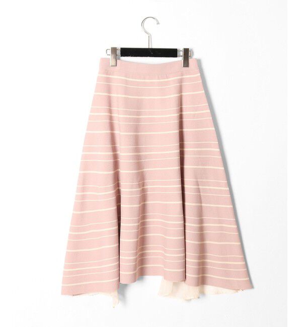 GRACE CONTINENTAL「ドットボーダーニットスカート」|スカート|