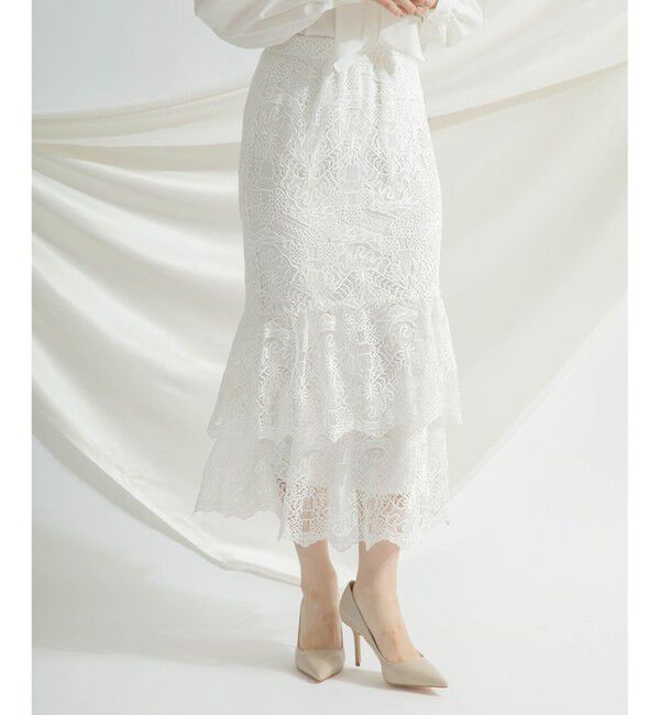 GRACE CONTINENTAL「レースマーメイドスカート」|スカート|
