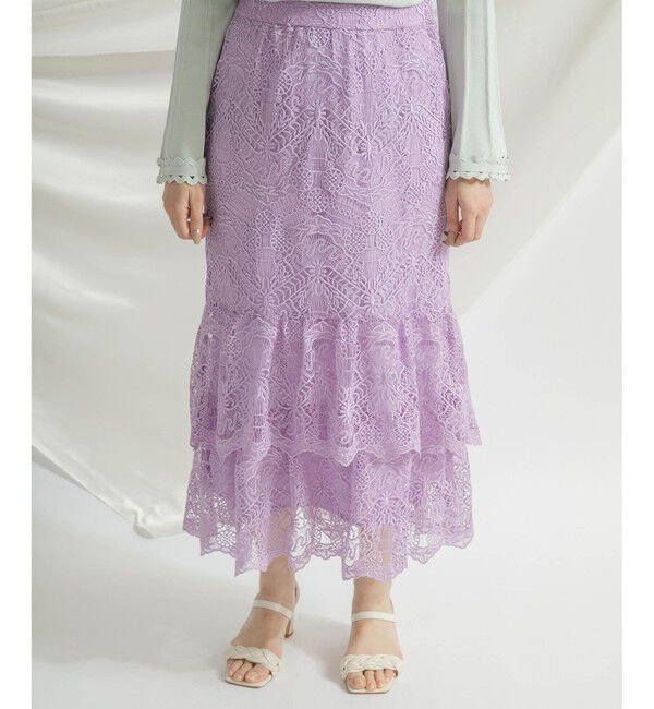 GRACE CONTINENTAL「レースマーメイドスカート」|スカート|