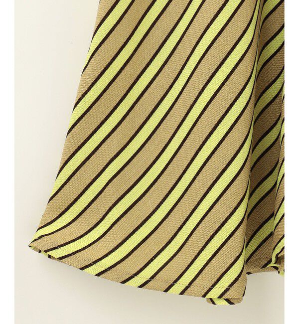  「リネンタッチストライプワンピース」|ワンピース|