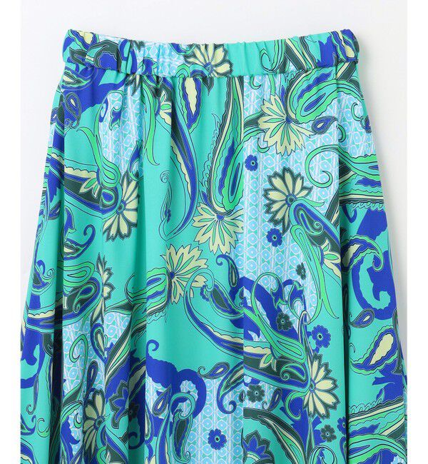 GRACE CONTINENTAL「ペイズリープリントギャザスカート」|スカート|