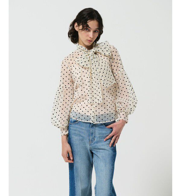 Diagram「チュールドットボウタイブラウス」|シャツ・ブラウス|キナリ