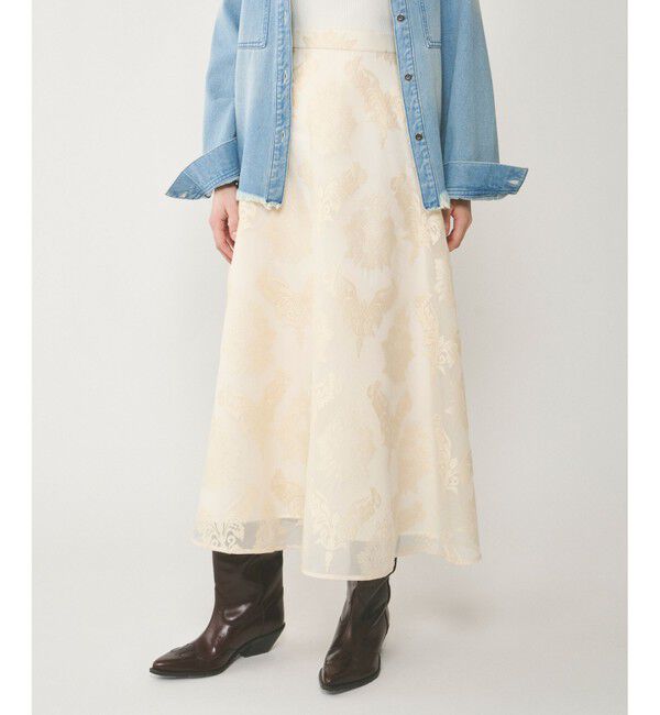 GRACE CONTINENTAL「オーナメントロングスカート」|スカート|キナリ