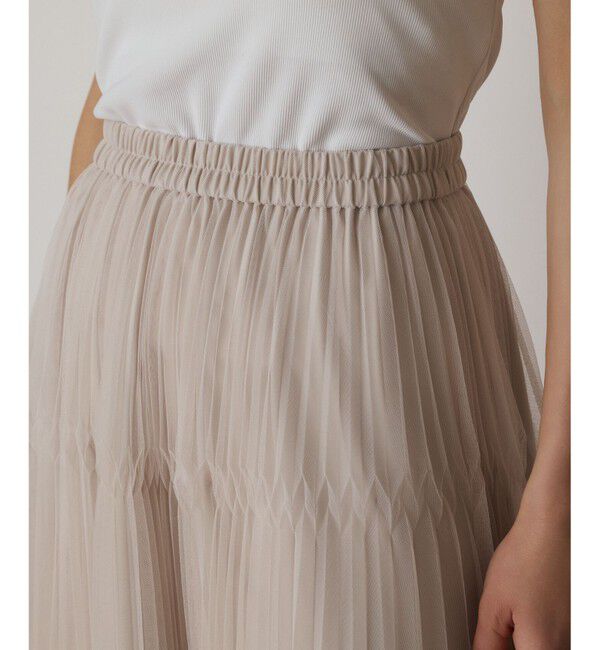  「チュールマチプリーツスカート」|スカート|