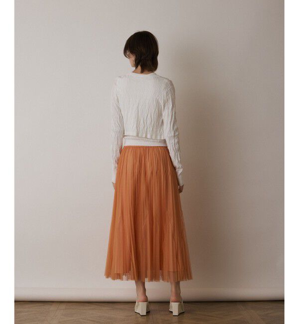  「チュールマチプリーツスカート」|スカート|