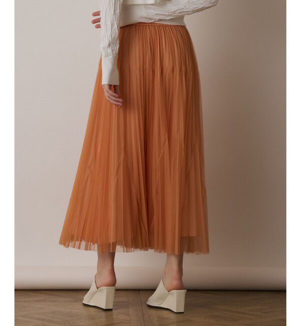  「チュールマチプリーツスカート」|スカート|