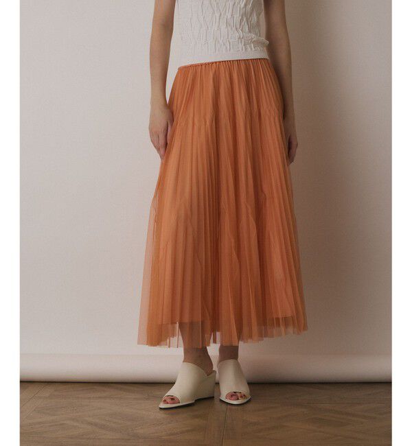  「チュールマチプリーツスカート」|スカート|