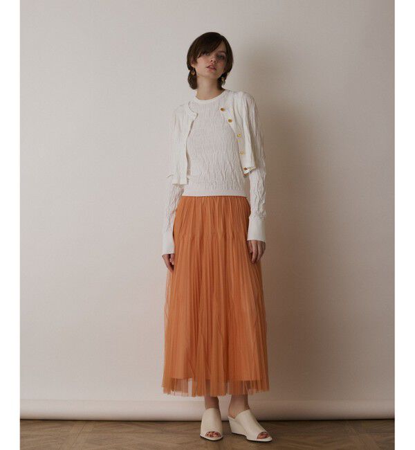  「チュールマチプリーツスカート」|スカート|