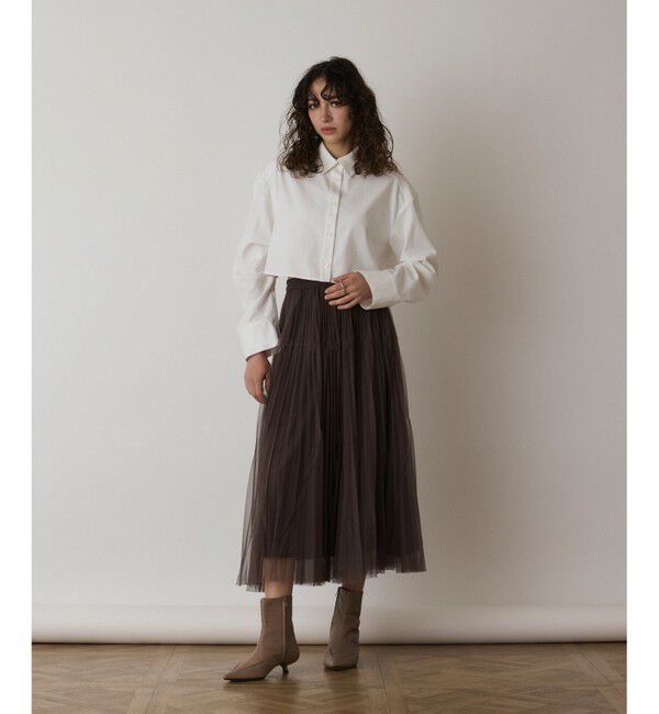  「チュールマチプリーツスカート」|スカート|