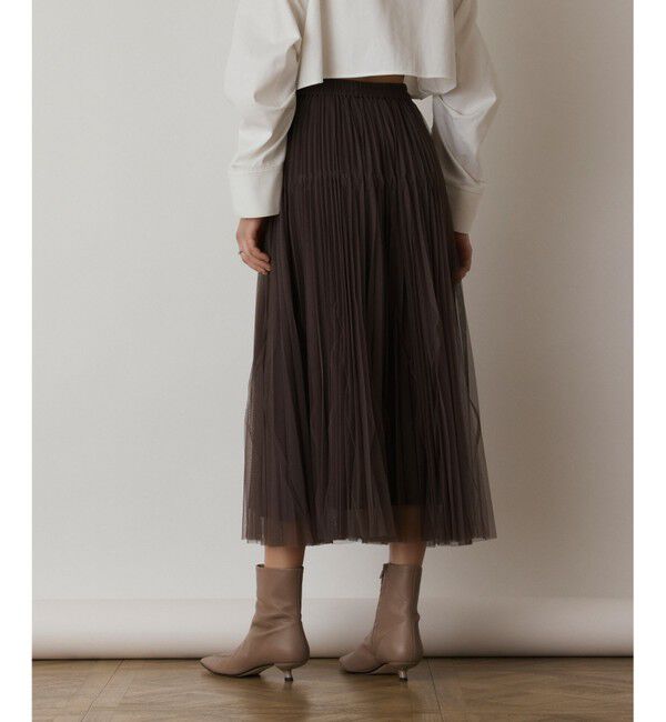  「チュールマチプリーツスカート」|スカート|
