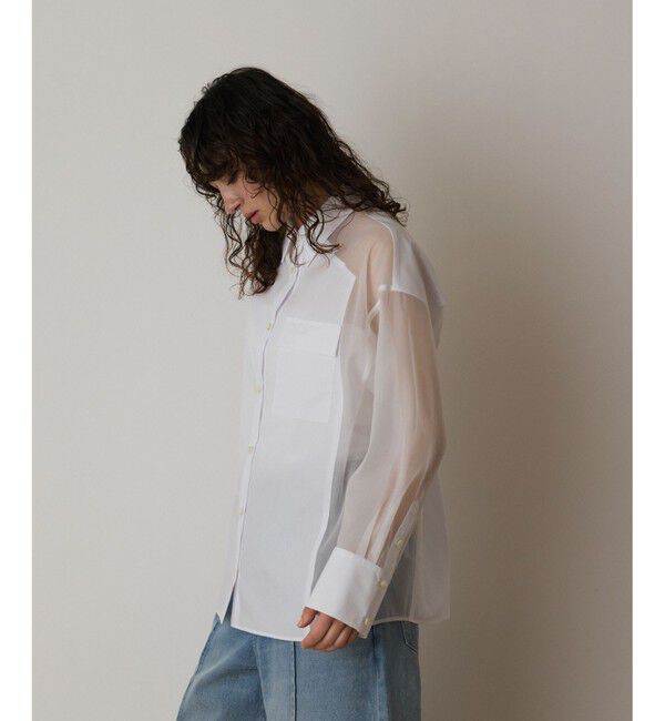  「シアーコンビオーバーシャツ」|シャツ・ブラウス|