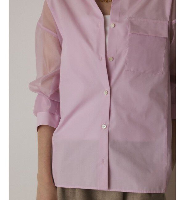  「シアーコンビオーバーシャツ」|シャツ・ブラウス|