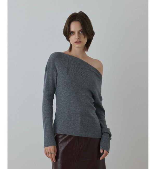 Diagram「ハイゲージウールニットトップ」|ニット・セーター|グレー