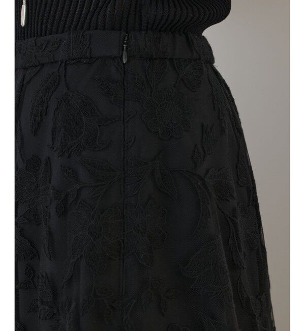 GRACE CONTINENTAL「エンブロイダリーフレアスカート」|スカート|