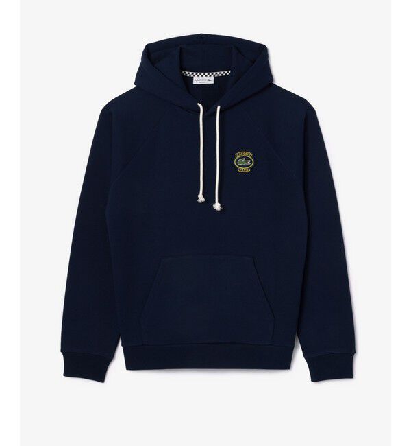 LACOSTE「オーガニックコットン 裏パイル オーバルエンブレムエッセンシャルフーディー」|パーカー|