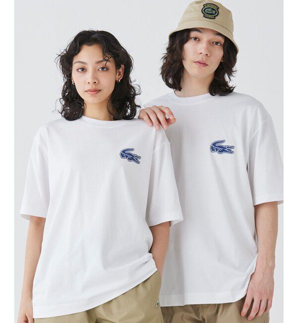 LACOSTE「【オンライン限定】LACOSTE オーバーサイズ バック プリント Tシャツ」|Tシャツ・カットソー|ホワイト
