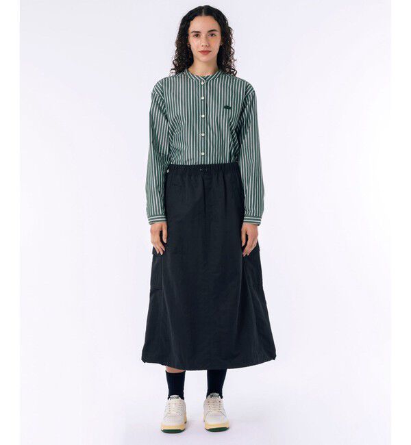 LACOSTE「微起毛素材 撥水ナイロンカーゴスカート」|スカート|