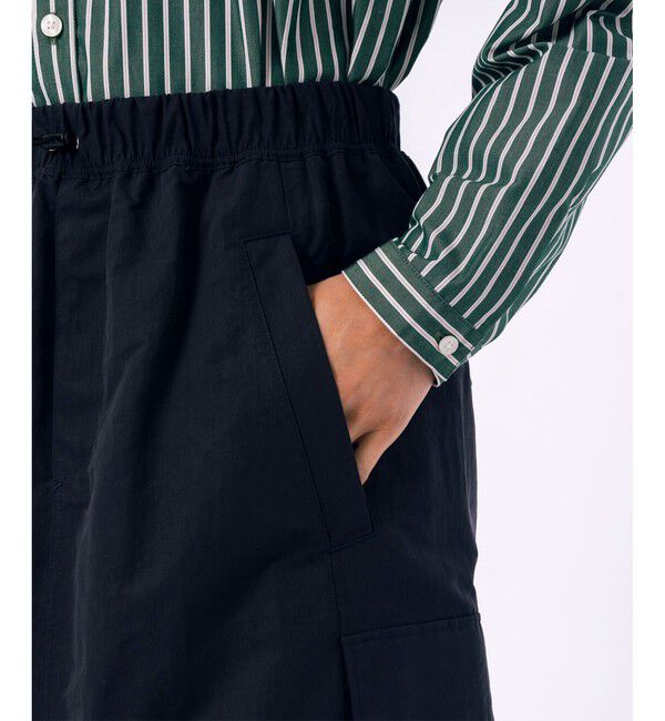 LACOSTE「微起毛素材 撥水ナイロンカーゴスカート」|スカート|