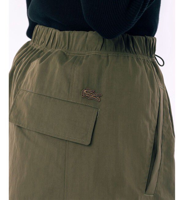 LACOSTE「微起毛素材 撥水ナイロンカーゴスカート」|スカート|