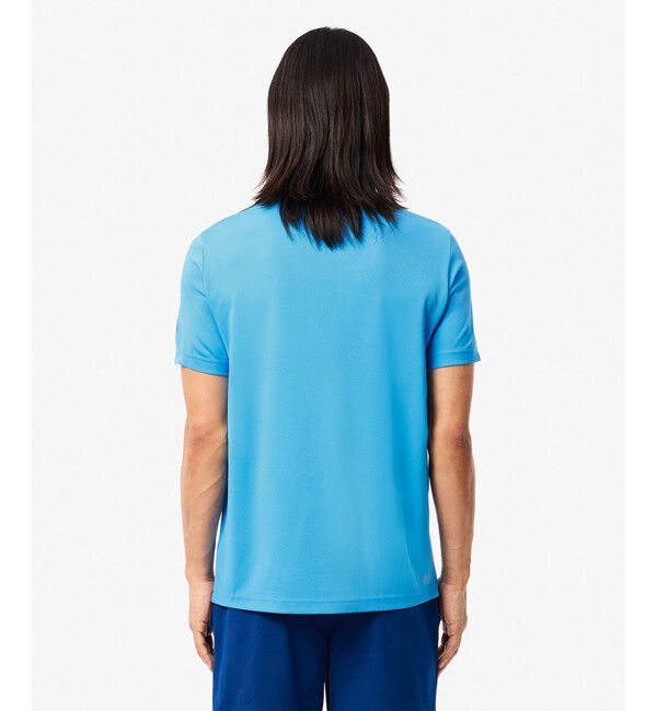 LACOSTE「UPF50＋ UVカット 『ノバク・ジョコビッチ』コートプリント ウルトラドライ 半袖Tシャツ」|Tシャツ・カットソー|