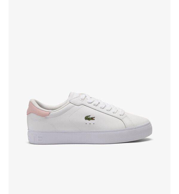 LACOSTE「レディース POWERCOURT GRPH 225 1 SFA」|スニーカー|ホワイト