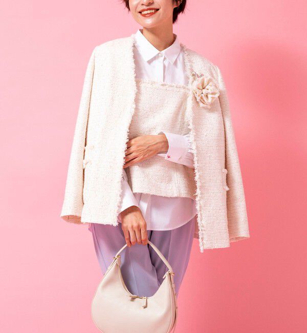 NOLLEY'S「BISHU JAPAN コットンフラッグツイードビスチェ」|シャツ・ブラウス|