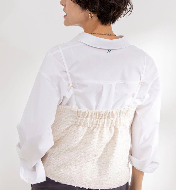 NOLLEY'S「BISHU JAPAN コットンフラッグツイードビスチェ」|シャツ・ブラウス|