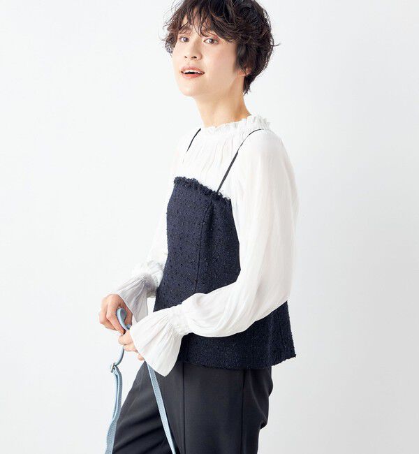 NOLLEY'S「BISHU JAPAN コットンフラッグツイードビスチェ」|シャツ・ブラウス|