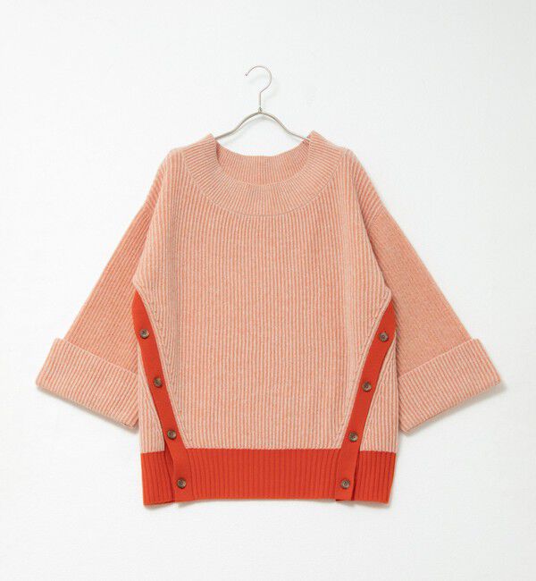 Rie Miller「ロールアップスリーブ両畦プルオーバー」|ニット・セーター|