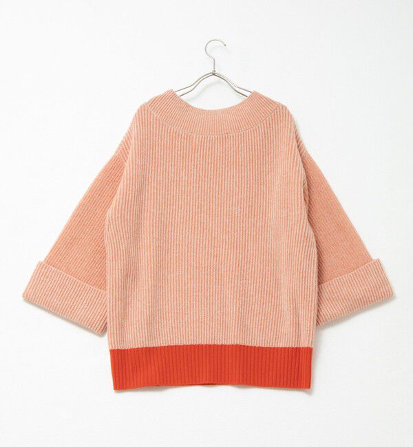 Rie Miller「ロールアップスリーブ両畦プルオーバー」|ニット・セーター|