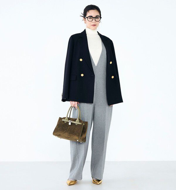 NOLLEY'S「ウォッシャブルVネックサロペット」|オールインワン|