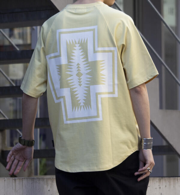 GLOSTER「【PENDLETON/ペンドルトン】バックプリント ラグランTシャツ ラウンドテール」|Tシャツ・カットソー|