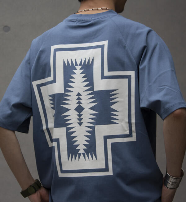 GLOSTER「【PENDLETON/ペンドルトン】バックプリント ラグランTシャツ ラウンドテール」|Tシャツ・カットソー|