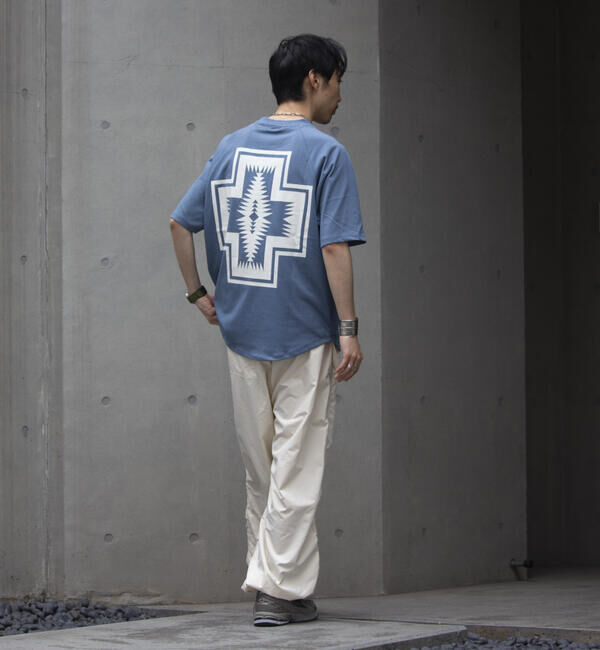 GLOSTER「【PENDLETON/ペンドルトン】バックプリント ラグランTシャツ ラウンドテール」|Tシャツ・カットソー|