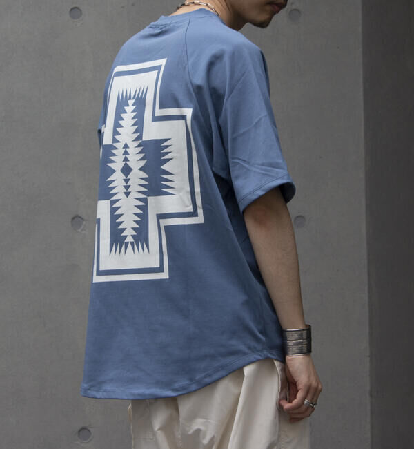 GLOSTER「【PENDLETON/ペンドルトン】バックプリント ラグランTシャツ ラウンドテール」|Tシャツ・カットソー|