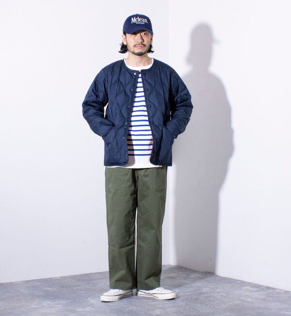 GLOSTER「【TAION/タイオン】GLOSTER別注 ミリタリーライナージャケット ノーカラーMA-1 M65」|ダウン|