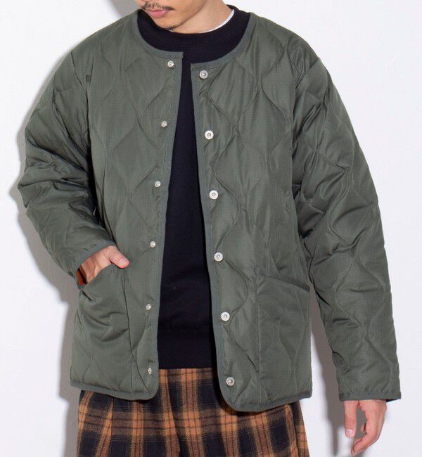 GLOSTER「【TAION/タイオン】GLOSTER別注 ミリタリーライナージャケット ノーカラーMA-1 M65」|ダウン|