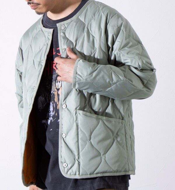 GLOSTER「【TAION/タイオン】GLOSTER別注 ミリタリーライナージャケット ノーカラーMA-1 M65」|ダウン|