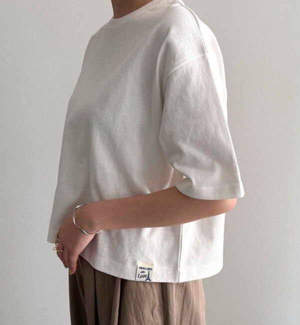 fredy emue「【新色追加！】ベーシッククロップド丈Tシャツ」|Tシャツ・カットソー|