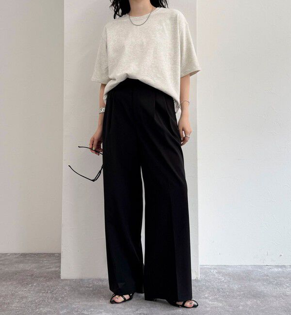 fredy emue「【新色追加！】ベーシッククロップド丈Tシャツ」|Tシャツ・カットソー|