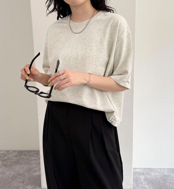 fredy emue「【新色追加！】ベーシッククロップド丈Tシャツ」|Tシャツ・カットソー|