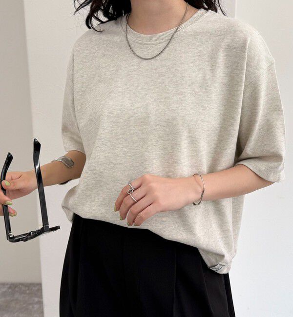 fredy emue「【新色追加！】ベーシッククロップド丈Tシャツ」|Tシャツ・カットソー|