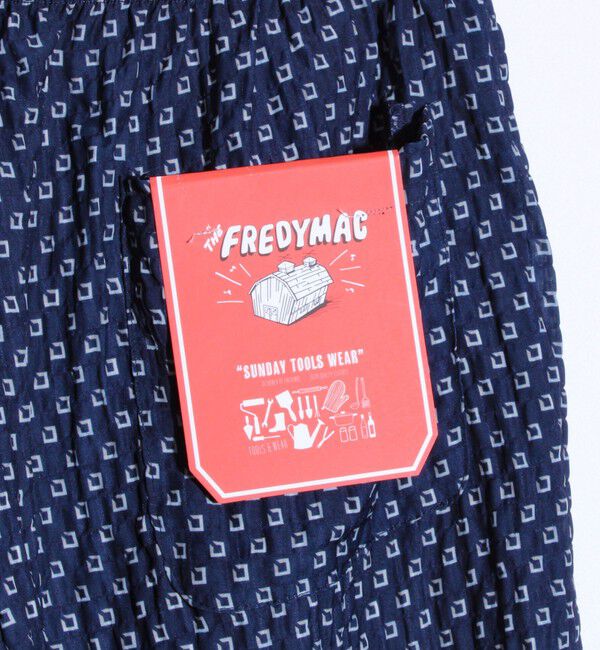 FREDY MAC「【FREDYMAC/フレディマック】シアサッカー素材 総柄 イージーパンツ」|チノ|