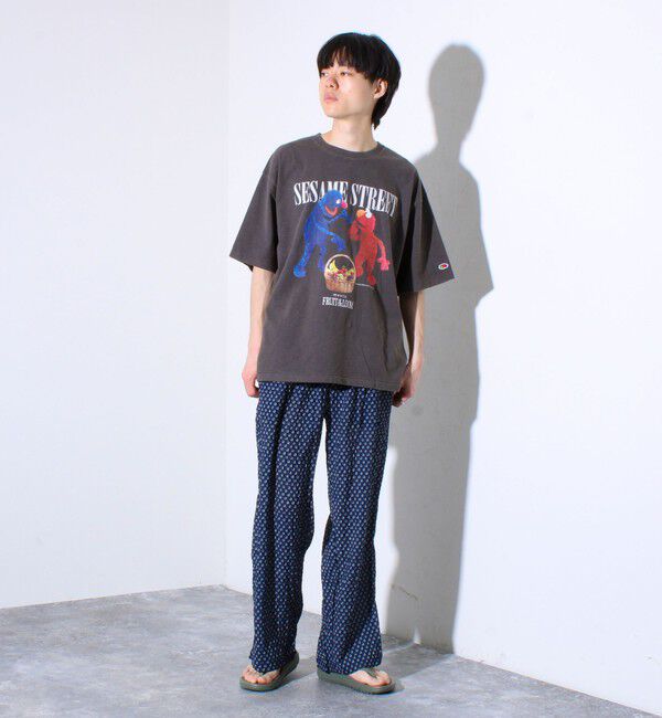 FREDY MAC「【FREDYMAC/フレディマック】シアサッカー素材 総柄 イージーパンツ」|チノ|