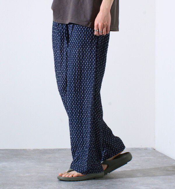 FREDY MAC「【FREDYMAC/フレディマック】シアサッカー素材 総柄 イージーパンツ」|チノ|