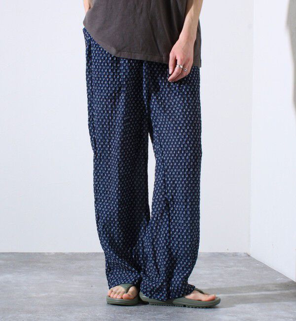 FREDY MAC「【FREDYMAC/フレディマック】シアサッカー素材 総柄 イージーパンツ」|チノ|