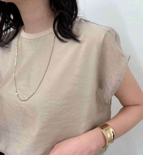 fredy emue「シアーオーガンジーレイヤードノースリーブブラウス」|シャツ・ブラウス|