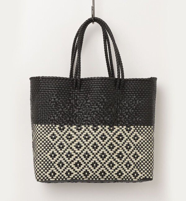 fredy emue「【MoonBird /ムーンバード】柄編みメルカドバッグ M」|かごバッグ|