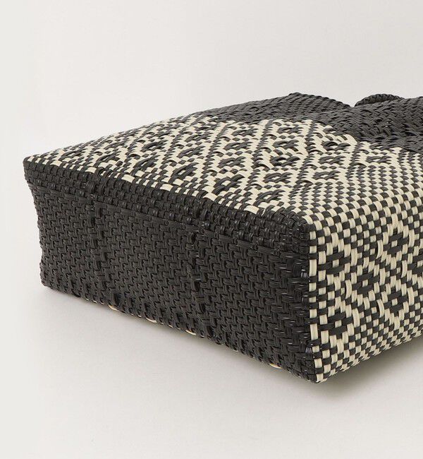 fredy emue「【MoonBird /ムーンバード】柄編みメルカドバッグ M」|かごバッグ|