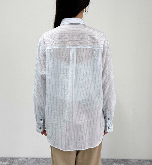 fredy emue「ストライプシアーシャツ」|シャツ・ブラウス|